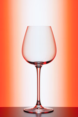 wineglass on colorful background
