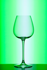 wineglass on colorful background