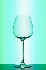 wineglass on colorful background