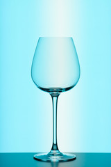 wineglass on colorful background