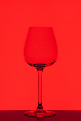 wineglass on colorful background