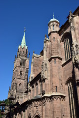 Fototapeta premium View in the city of Nuremberg, Bavaria, Germany