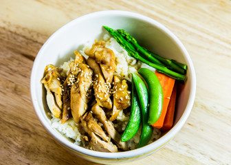 teriyaki chicken in bowl
