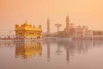 Golden Temple in Amritsar , Punjab