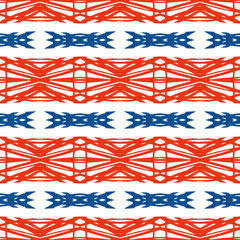 Geometric pattern with Scandinavian ethnic motifs
