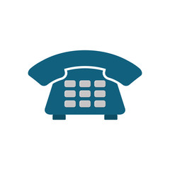 Telephone communication technology icon vector illustration graphic design