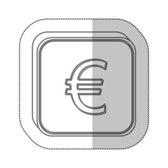 Euro currency symbol icon image, vector illustration