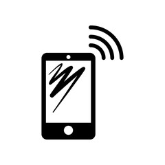 Mobile smartphone technology icon vector illustration graphic design