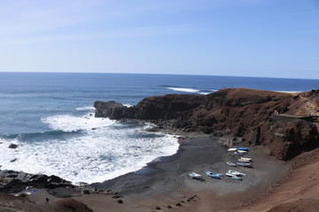 Crashing Waves on Lanzerote Coast