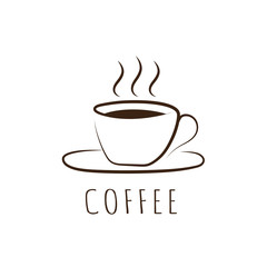 Coffee logo vector graphic design