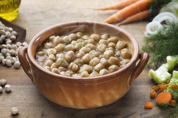 Chickpeas soup