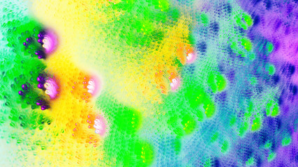 Fototapeta na wymiar Watercolor brushstrokes. Spots paint on water. 3D surreal illustration. Sacred geometry. Mysterious psychedelic relaxation pattern. Fractal abstract texture. Digital artwork graphic astrology magic