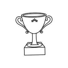 Cup trophy championship icon vector illustration graphic design