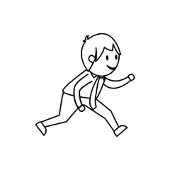 Businessman entrepreneur cartoon icon vector illustration graphic design