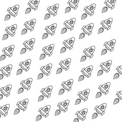 Rocket spaceship cartoon icon vector illustration graphic design