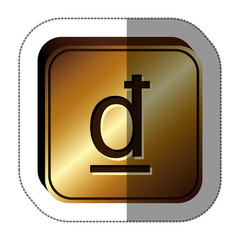 dong currency symbol icon image, vector illustration