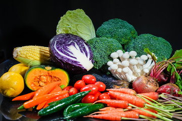 group of fresh vegetables