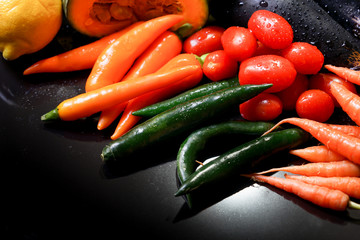 group of fresh vegetables