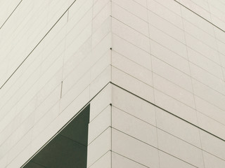 Abstract architecture. Close up of a facade building