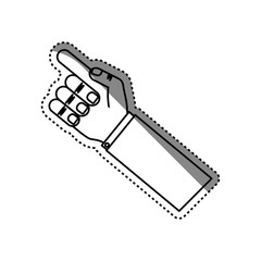 Hand gesture sign icon vector illustration graphic design