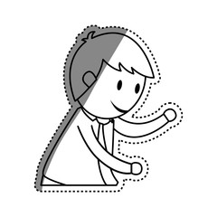 Businessman entrepreneur cartoon icon vector illustration graphic design