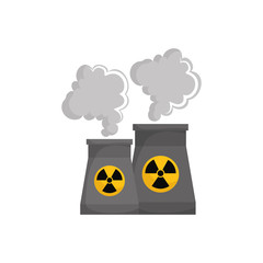 Nuclear energy plant icon vector illustration graphic design