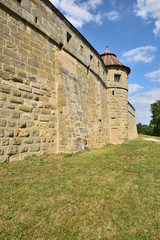 Bamberg, Germany - Detail view of the ALTENBURG castle near the historical town of Bamberg, Bavaria, region Upper Franconia, Germany