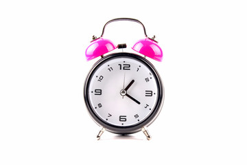 Alarm clock isolated on white background