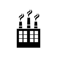 Factory or industry building symbol icon vector illustration graphic design