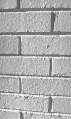 Textured white brick wall