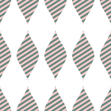Seamless vector abstract pattern. symmetrical pink , white geometric repeating background with decorative rhombus. Simle graphic design for web backgrounds, wallpaper, wrapping, surface, fabric