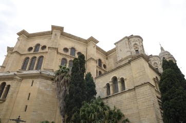 Fototapeta na wymiar The cathedral of Malaga, Spain