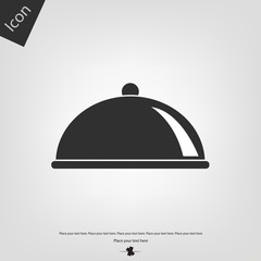 Food platter serving icon