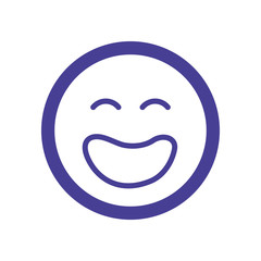 Funny emoticon cartoon icon vector illustration graphic design