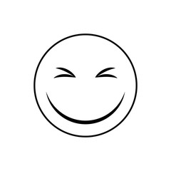 Funny emoticon cartoon icon vector illustration graphic design