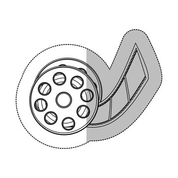 symbol short film icon image, vector illustration design