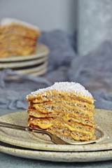 Slice of super delicious cake 