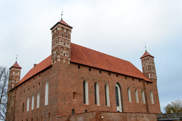Fototapeta premium Medieval castle XIV-XV c. in Lidzbark Warminski,Poland.