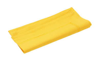 yellow cloth place mat