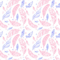 Vector boho style decorative illustration on white background. 