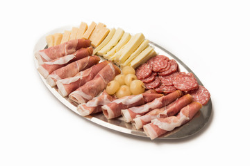 Vassoio di salumi, prosciutto e formaggi