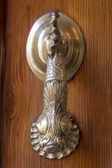  Antique brass door handle