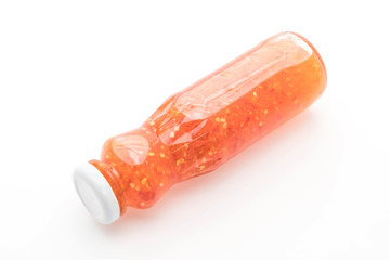 Bottle of sweet asian chili sauce