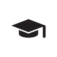 graduation hat icon illustration