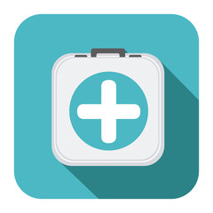 symbol hospital suitcase icon image, vector illustration design