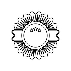 Label premium stamp icon vector illustration graphic design