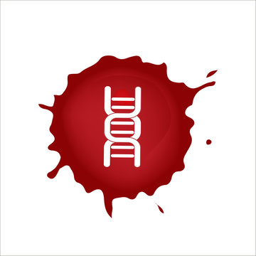 DNA blood icon