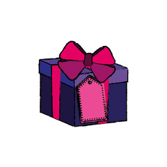 Gift box isolated icon vector illustration graphic design