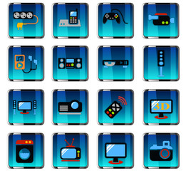 home appliances icon set