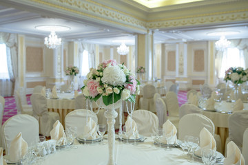 roses peony flower arrangement white gold color decoration